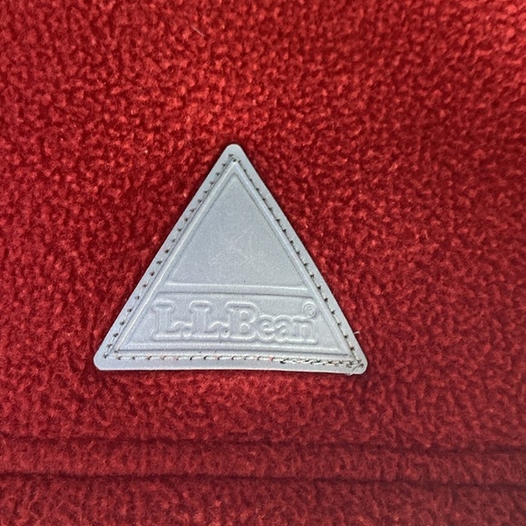 LL Bean Kids' Mountain Classic Fleece Vest in Red‎ and Navy Medium Size 5 Size 6 - Picture 8 of 11